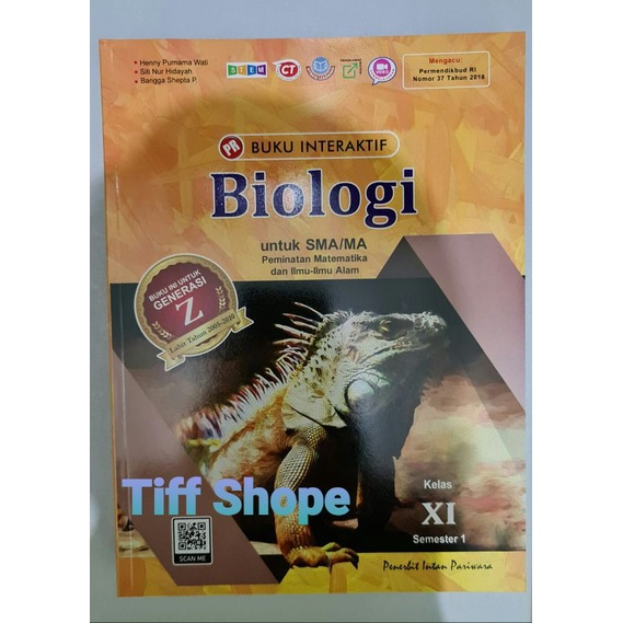 Buku lks pr interaktif biologi kelas XI,11 semester 1 tahun 2022 kurikulum merdeka belajar intan par