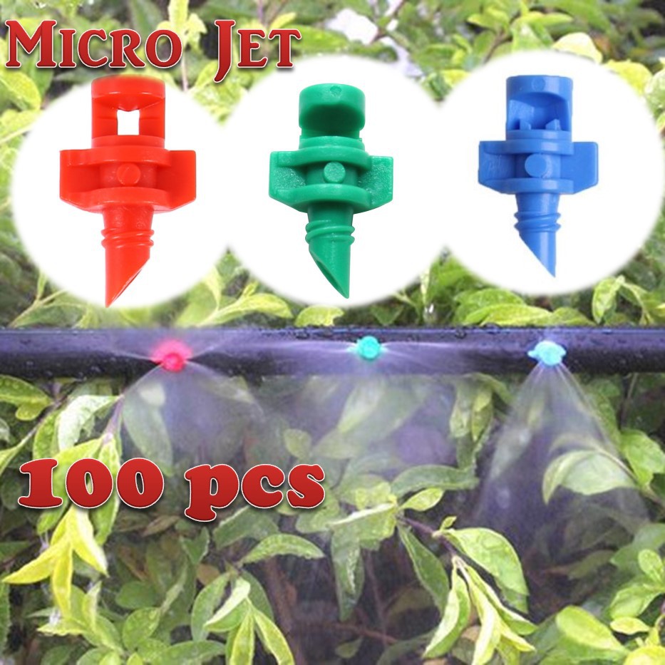 Grosir 100 pcs Micro Sprayer / Aeroponik / Sprinkler Micro Jet Sprayer / Sprinkler Kebun