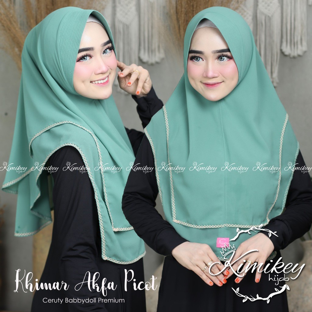 Jilbab INSTAN ARFA PICOT MATT CERUTY BABYDOLL BY KIMIKEY