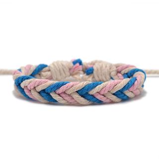  Gelang  buatan tangan anyaman tali kapas buatan tangan gaya 