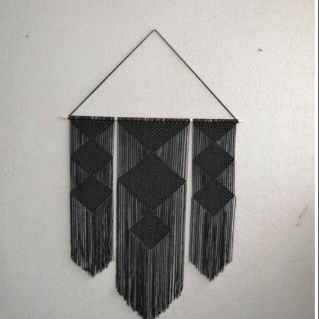 READY STOK) macrame Hiasan dinding tali koor  wajik / macrame wall hanging/ Dekorasi rumah