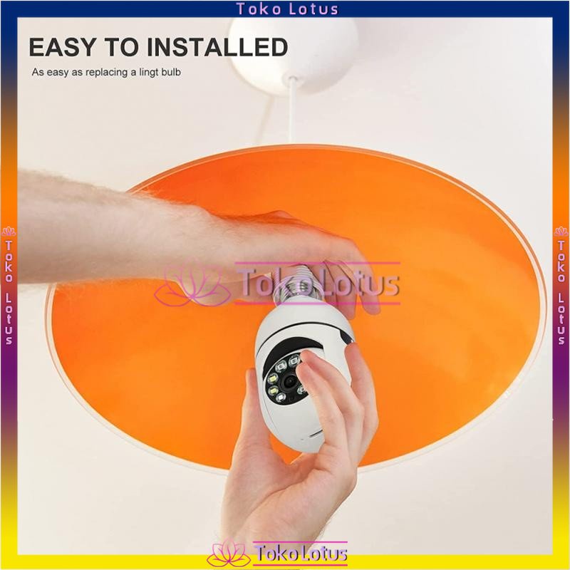 CCTV Lampu V380 1080p Kamera CCTV Wifi Lampu CCTV 360 Derajat CCTV Murah Lampu Bohlam IP Camera CCTV IPCam Bohlam BAIK