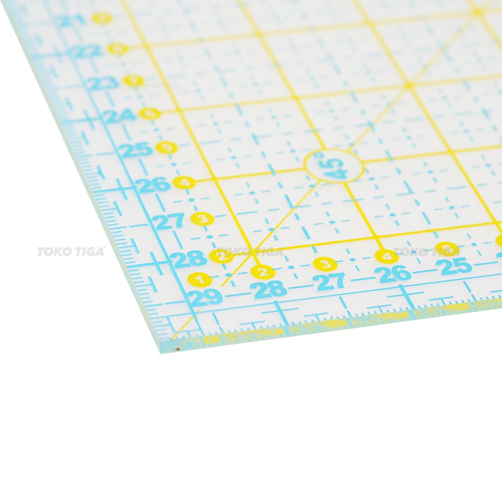 Penggaris Patchwork / Quilting Ruler 30 x 30 cm (M3030)