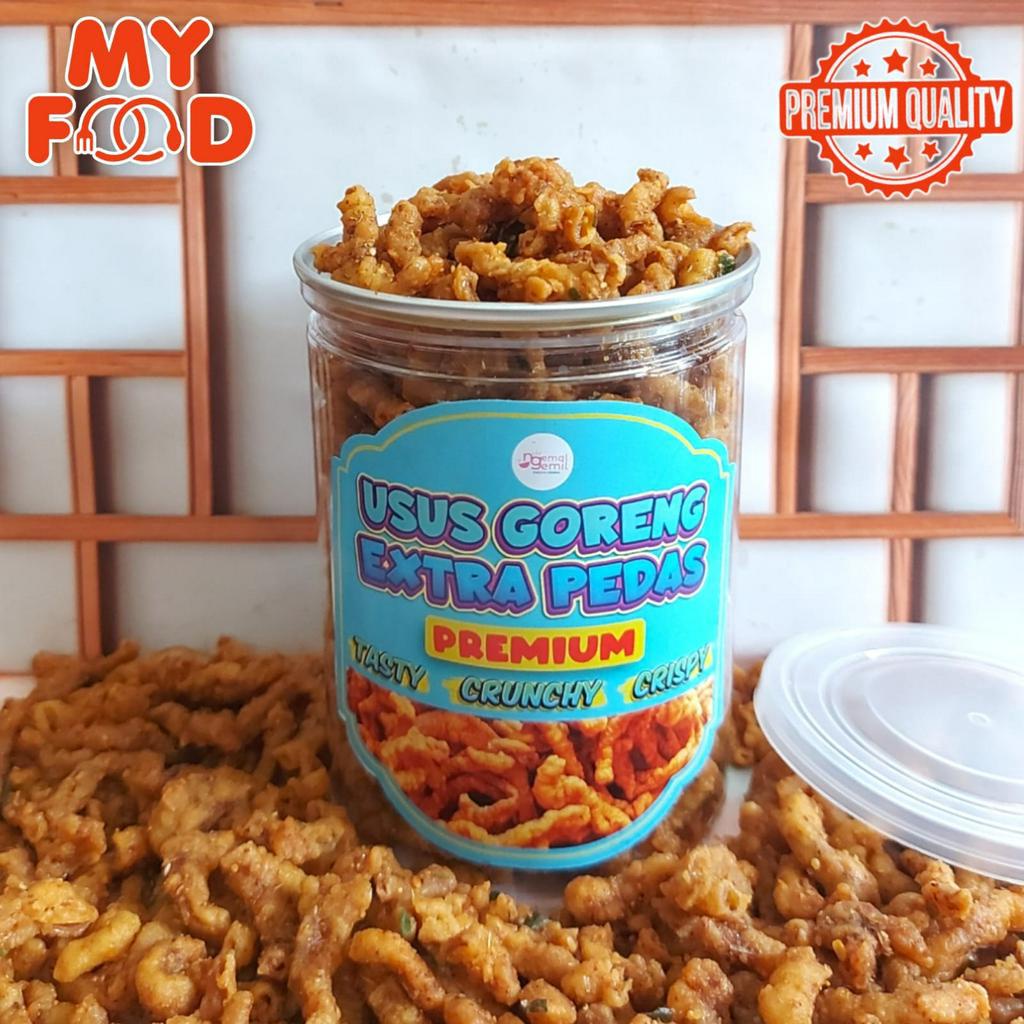 

[Myfoodofficial] - Can Kerupuk Usus Goreng Extra Pedas Krupuk Usus Pedas Kualitas Premium