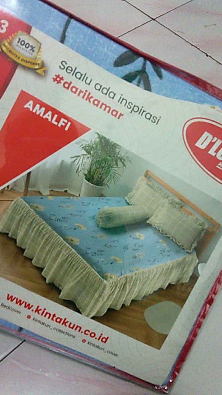 Sprei Kintakun Rumbai 180x200 Adalyn/alamanda/amalfi/cornelia/ingrid/jardin/leaf/magali/my Valentine