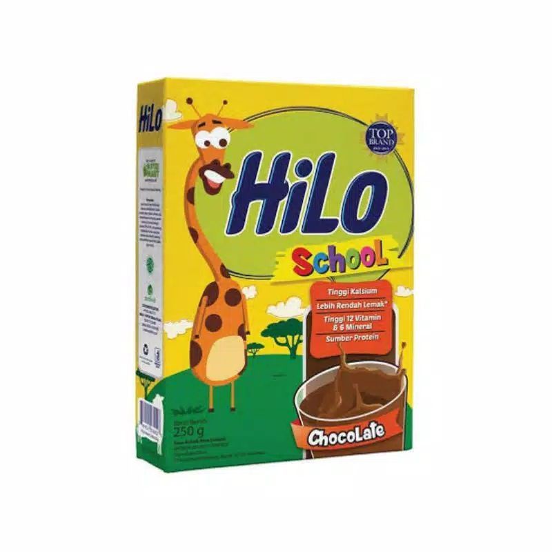 HiLo School coklat Susu Tinggi Kalsium 250 gram