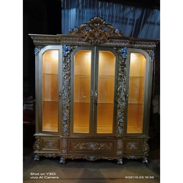 LEMARI HIAS TULIP JATI MEWAH