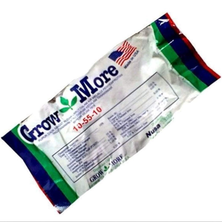 PUPUK DAUN GROWMORE 10 - 55 - 10 gr UNTUK MERANGSANG PEMBUNGAAN  & PEMBUAHAN