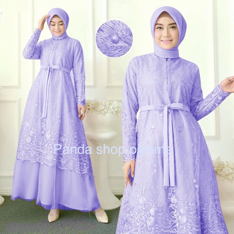 GAMIS SILVIA SIZE M/L/XL/XXL/XXXL/GAMIS FREE MASKER/FREE OBI/GAMIS BUSUI/GAMIS REMAJA/GAMIS SERAGAM/GAMIS KONDANGAN/DRESS KONDANGAN/BAJU GAMIS/GAMIS BRUKAT TILE MUTIARA