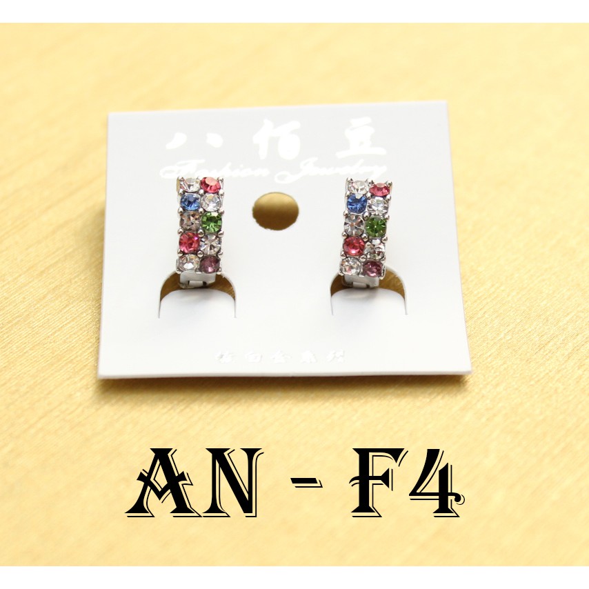 OK - Kode AN-F Anting wanita fashion model korea imitasi bahan alloy-4