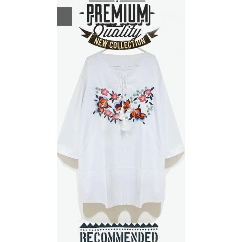 Mdnwhitelcarm Ld 130 Sampai Xxxl Atasan Wanita Kemeja Putih Jumbo Big Sizeplus