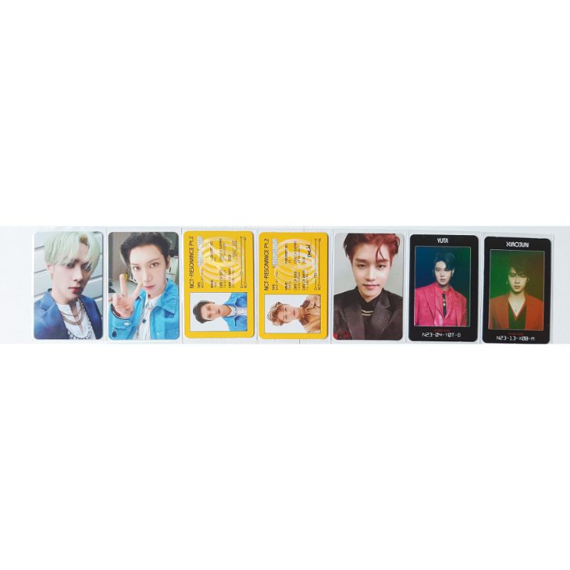 PC PHOTOCARD NCT 2020 - KUN PAST TEN TAEIL DEPARTURE ARRIVAL YUTA XIAOJUN ACCESS CARD AC