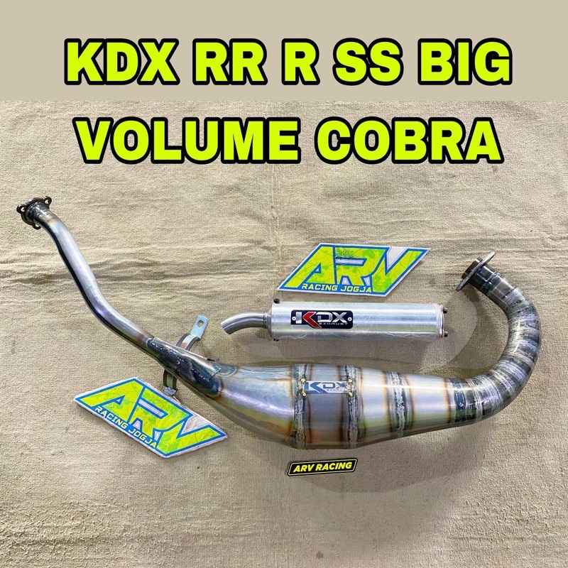 Knalpot KDX ninja R RR Cobra Big Volume Leher Landai Ori Jogja
