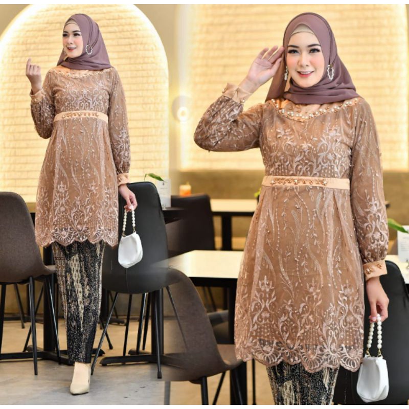 SETELAN KEBAYA TUNIK SHABIRA | SET KEBAYA | KEBAYA TUNIK | KEBAYA MURAH | KEBAYA TANAH ABANG | KEBAY