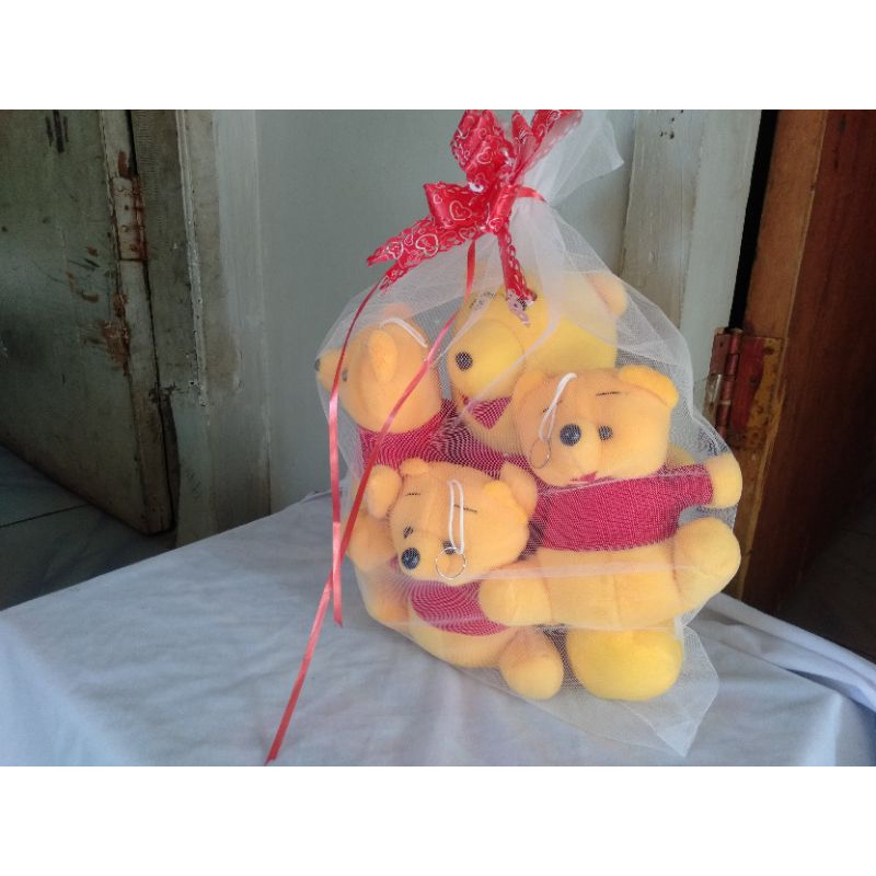 Boneka beranak 3 pooh - induk 20cm