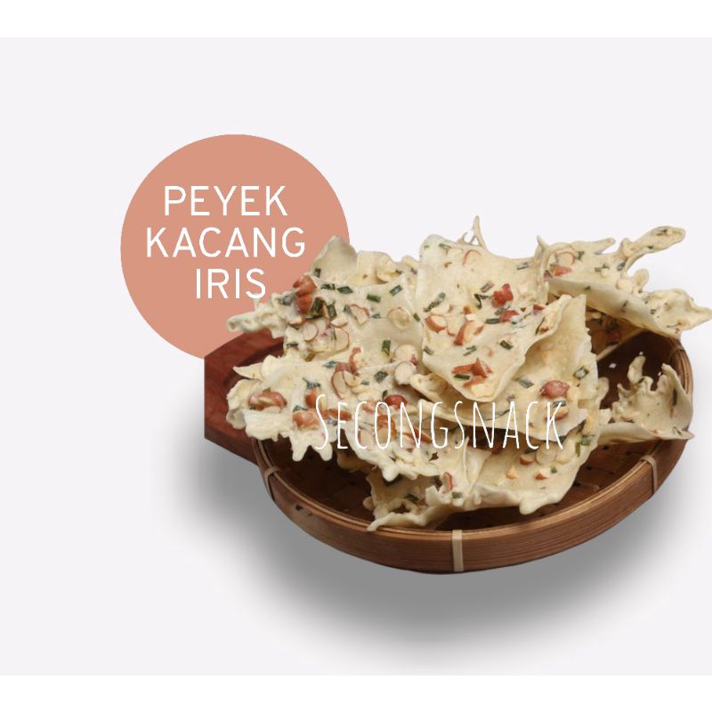 

PEYEK KACANG IRIS TIPIS RENYAH/PEYEK KACANG TANAH IRIS GURIH RENYAH