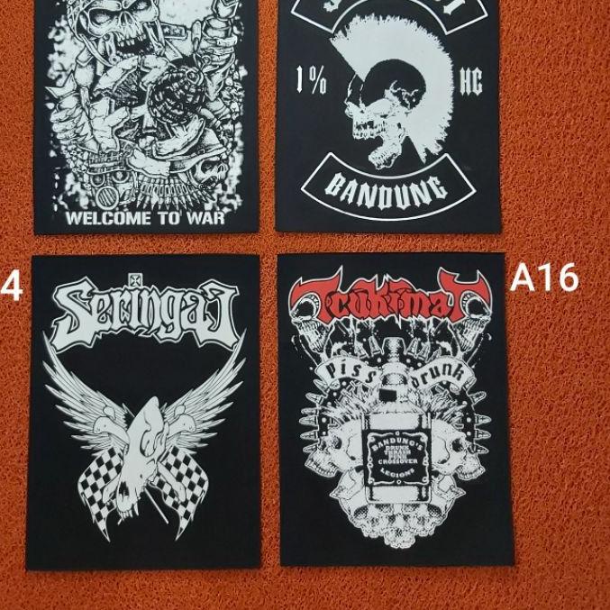 【TERLARIS】 BACKPATH (Emblem Punggung jaket)  bordil punk backpack sablon emblem jaket sablonan punk 