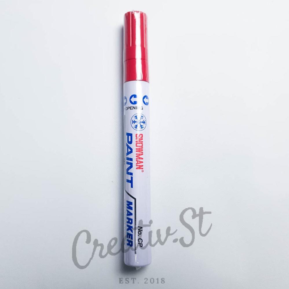 

gF2Code Spidol Color Paint Marker Snowman Kaca Plastik Kayu(H8E6) (masakini)