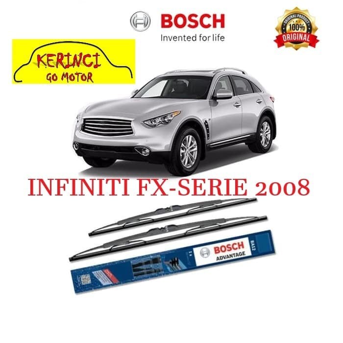 WIPER INFINITI FX SERIE 2008 BOSCH ADVANTAGE 24&quot; &amp; 19&quot; SEPASANG