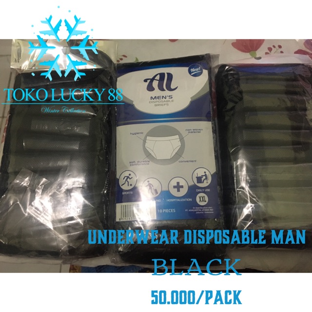 Celana dalam kertas sekali buang disposable underwear