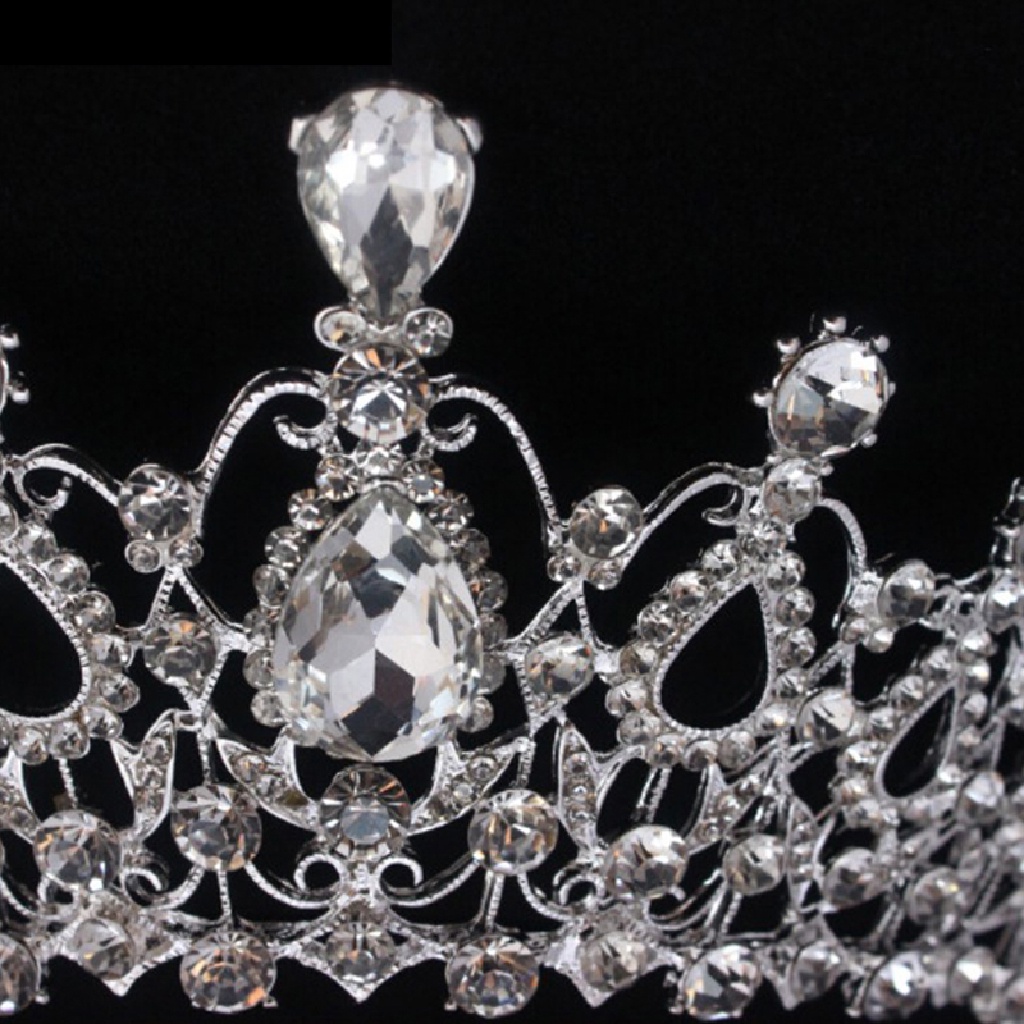 NewBaby Bridal Wedding Crystal Flower Tiara Crown Pearl Rhinestone Hair Headband Tiaras ID
