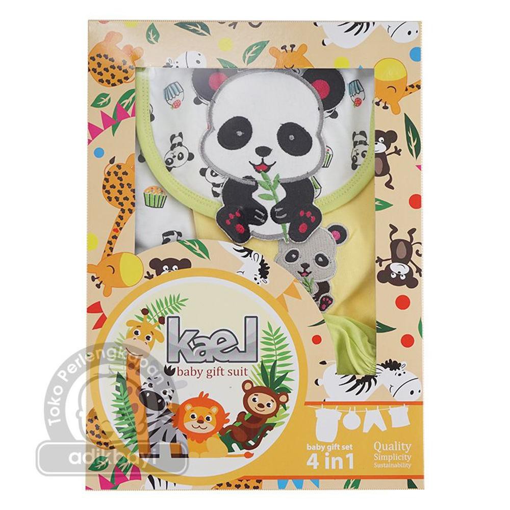 ♥BabyYank♥ PAKET KADO BAYI 4 IN1 BODYSUIT KAEL - BABY GIFT SET - KAEL GIFTSET 4IN1