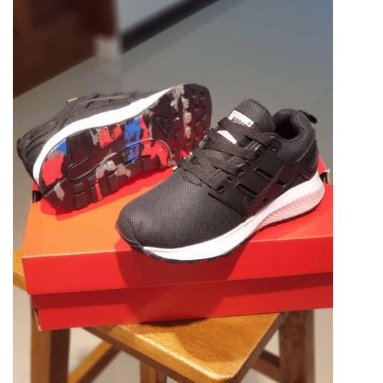 ❤[PROMO MURAH]❤ Sepatu Anak sekolah Nike Air max 270 black black white R03