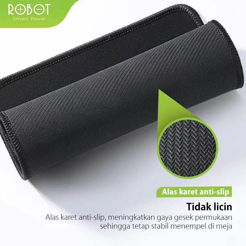 Mousepad ROBOT Alas Karet Anti Slip RP01 Black Original