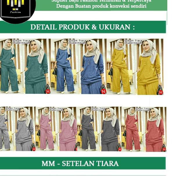 ❇ MM 6882-7270-7874 SETELAN TIARA Baju Stelan Fashion Wanita Model Terbaru,Terkini, & ➦