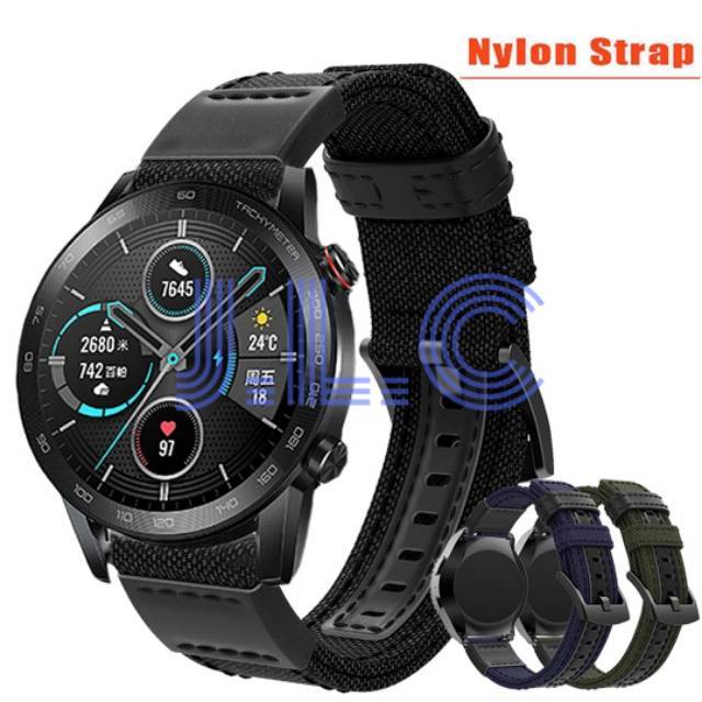Strap Nylon Nilon Woven Watch Band Sport Band Honor Magic Watch 2 46mm 2019 Tali Jam Tangan