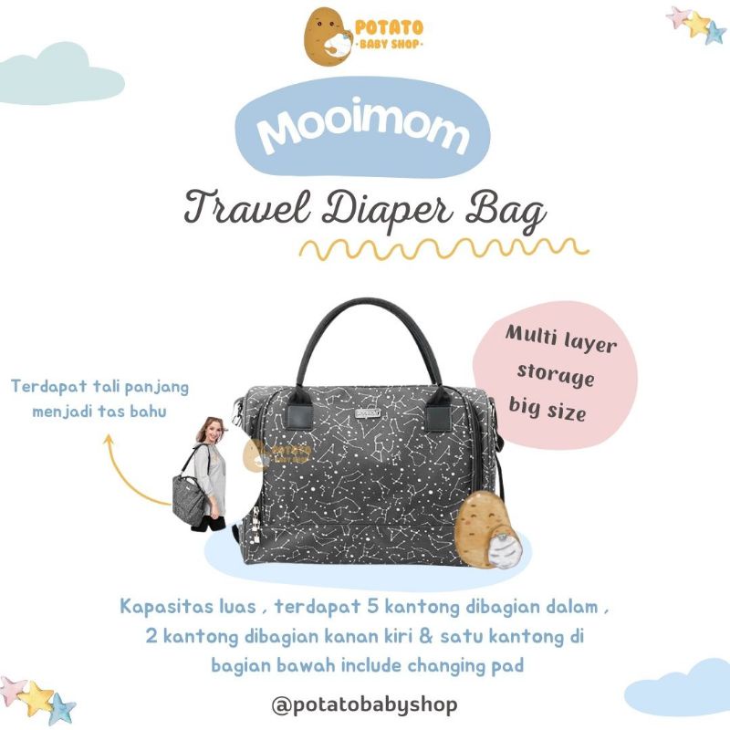 Mooimom Travel Diaper Bag - Hospital Bag