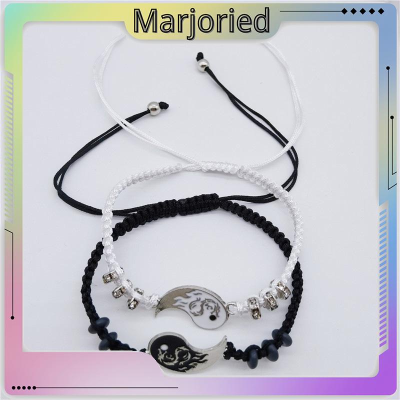 2pcs Gelang Couple Dikepang Gosip Tai Chi Adjustable Fashion Accessories Hadiah Aksesoris Bracelet-MJD