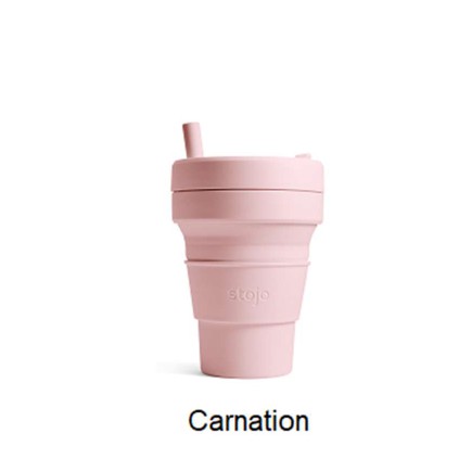 Stojo Cup Biggie Carnation (Pink Muda) (TANPA SEDOTAN)