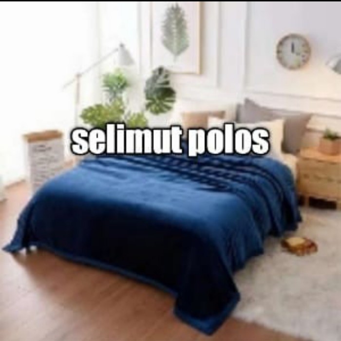 Selimut Polos Dewasa 160X200 Putih