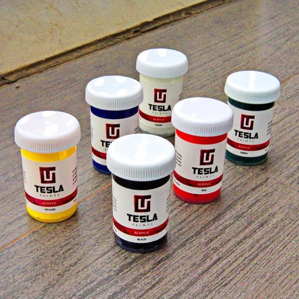 

Cat Lukis / Cat Akrilik Set - Tesla Acrylic Paint - Uk. 24 ml 6 Warna