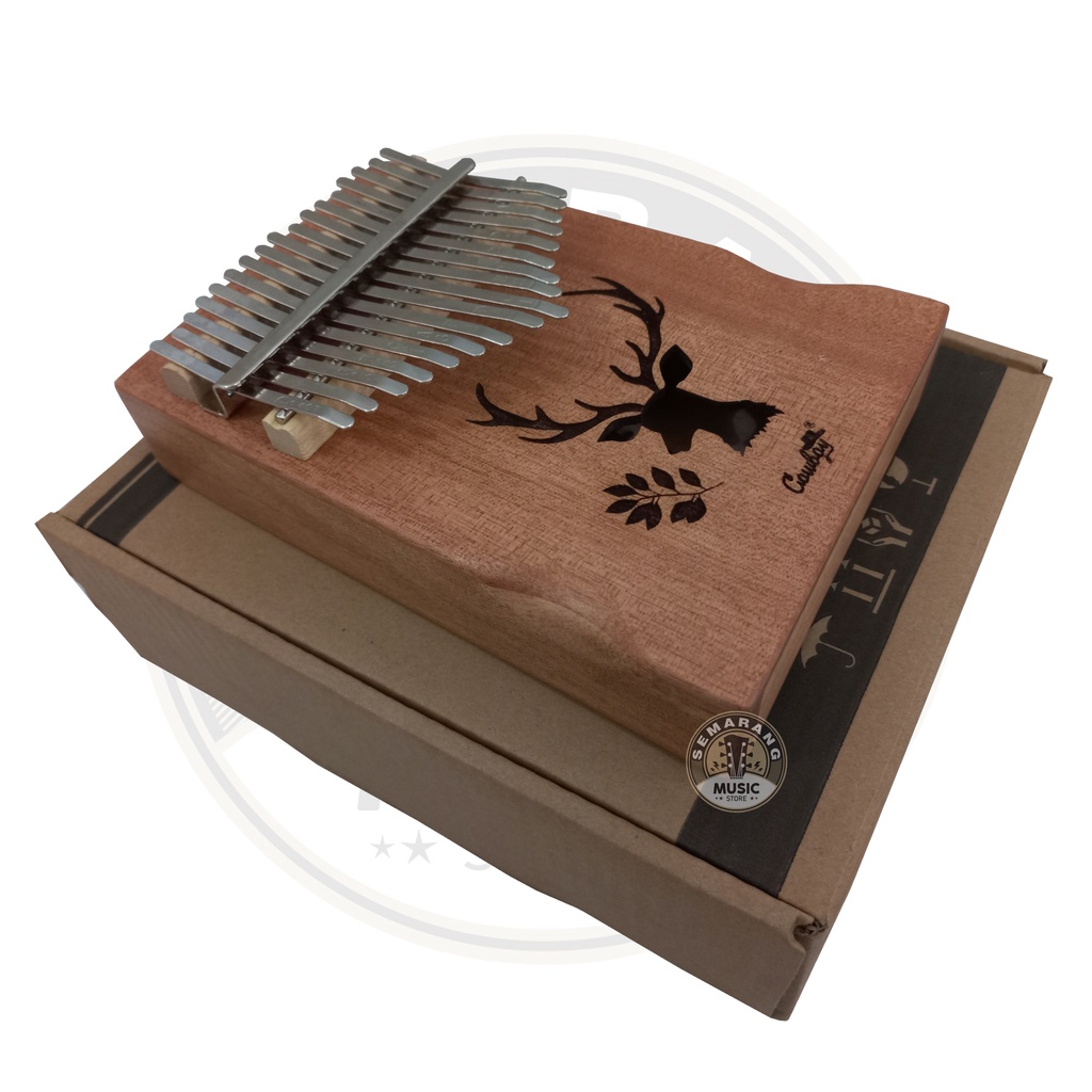 ORIGINAL!!! Kalimba Cowboy 17N Alat Musik Jari 17Key Mahogany Fullset