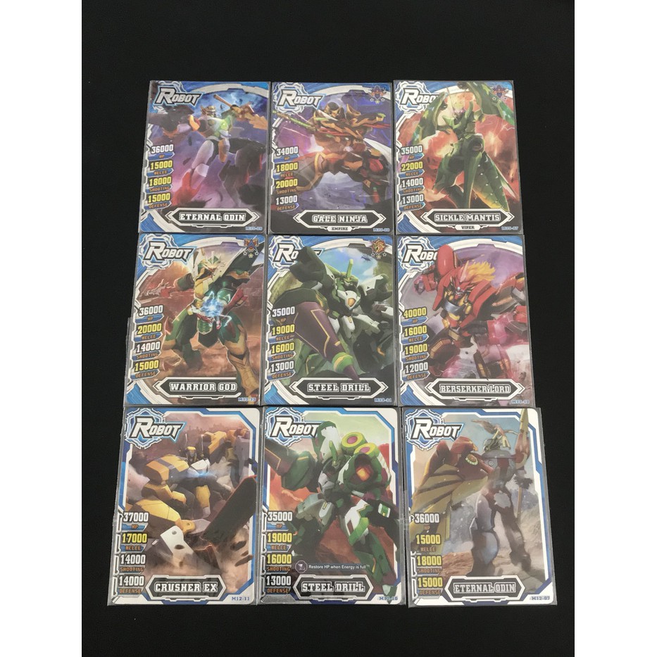 Kartu Hero Of Robots Silver Rare Robot Collection (harga/kartu)100%Ori