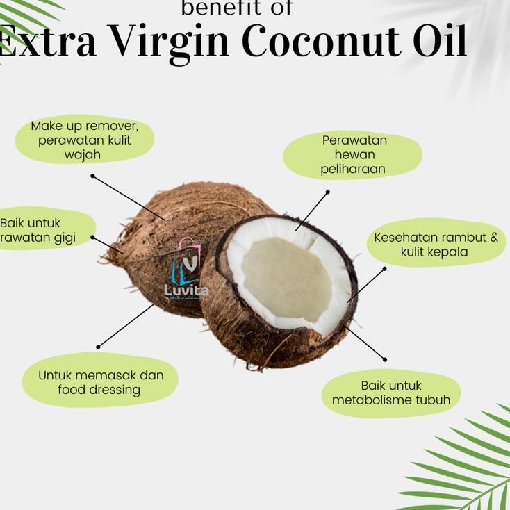 

New! VCO 1 liter Extra Virgin Coconut Oil Minyak kelapa 1000ml