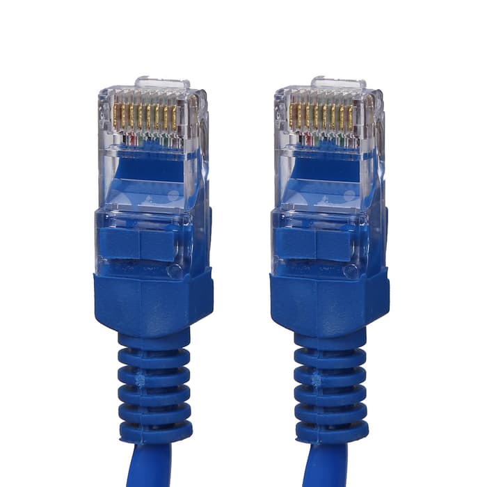 Patch Cord UTP Cat 5e , 5 Meter Warna: Biru - MURAH -