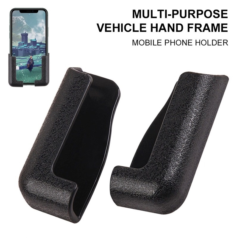 1 Pasang Bracket Holder Penyimpanan Handphone / Tablet Multifungsi Adjustable Untuk Interior Mobil