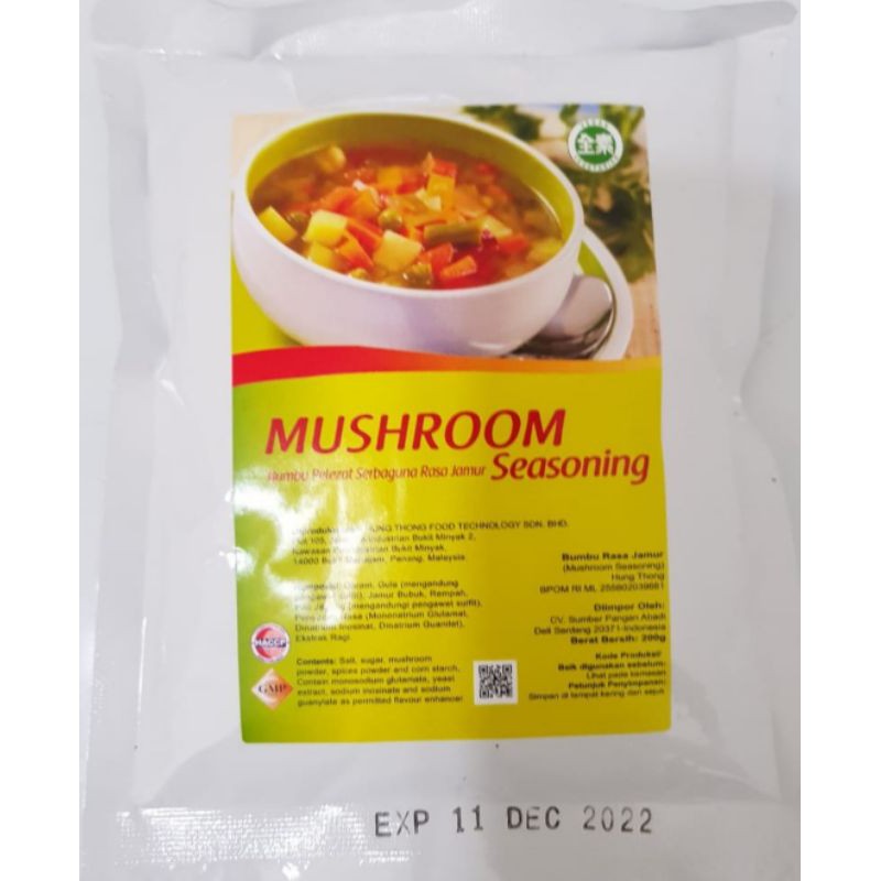 

Mushroom Seasoning 200gr Bumbu Masak Vegetarian