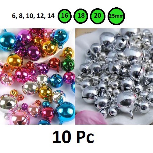 Bell lonceng kelintingan Warna Warni Uk 16mm - 25mm Harga/10pc