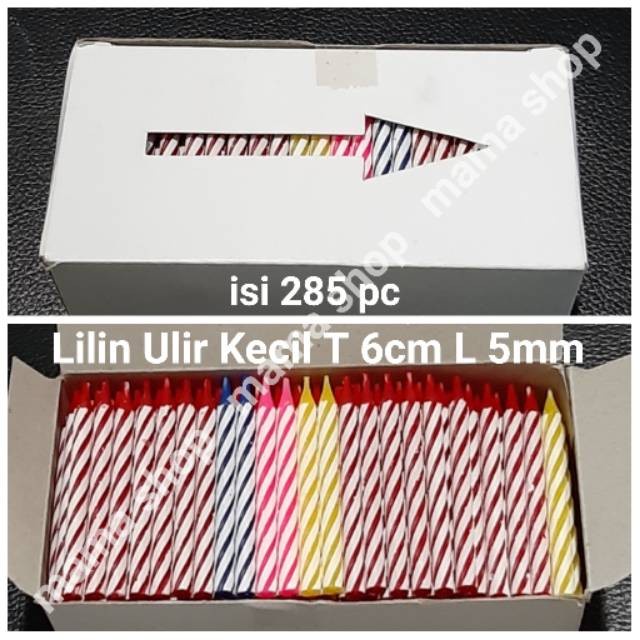 

LILIN ULIR KECIL UNTUK ULANG TAHUN BIRTHDAY CANDLE HIASAN KUE CAKE