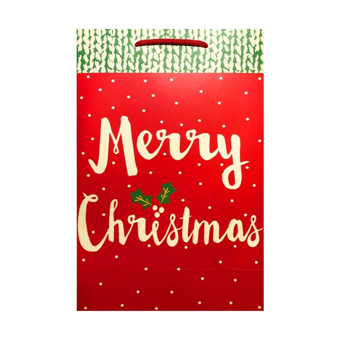 

READY COD Paperbag Spesial Natal/Christmas Bahan Art carton Code SBCM 040 GRATIS ONGKIR