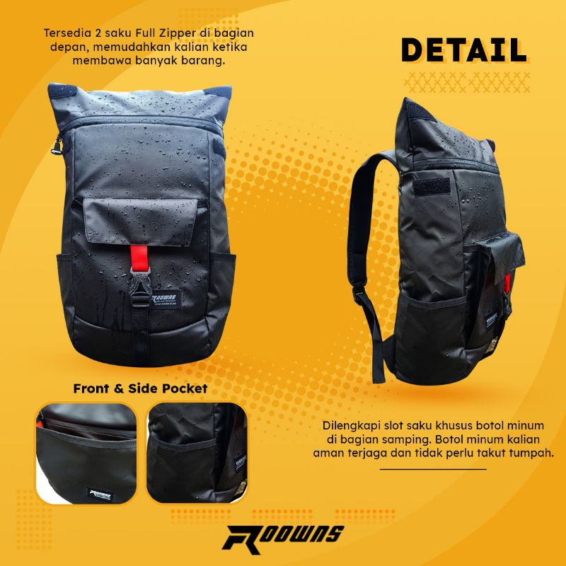 Tas Ransel Pria Backpack Waterproof Thor Tas Outdoor Tas Punggung Roowns Bomber