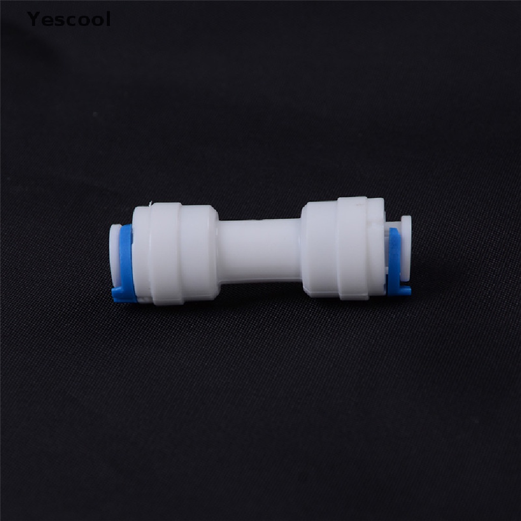 Yescool 1pc Konektor Tabung 1 / 4 &quot;Ke 1 / 4&quot; Untuk Sistem RO