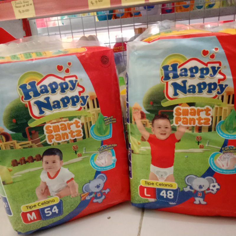 Pampers happy nappy pants M54/L44