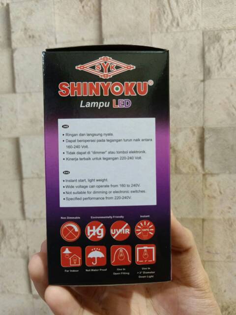 LAMPU SHINYOKU LED MUTIARA 9WATT