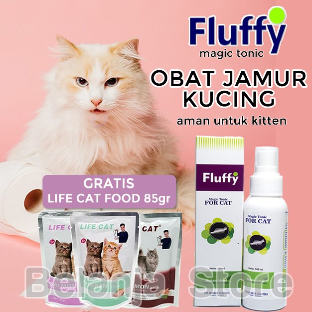 Obat Jamur Kucing Fluffy Cat Atasi Ringworm Penyakit Kulit 