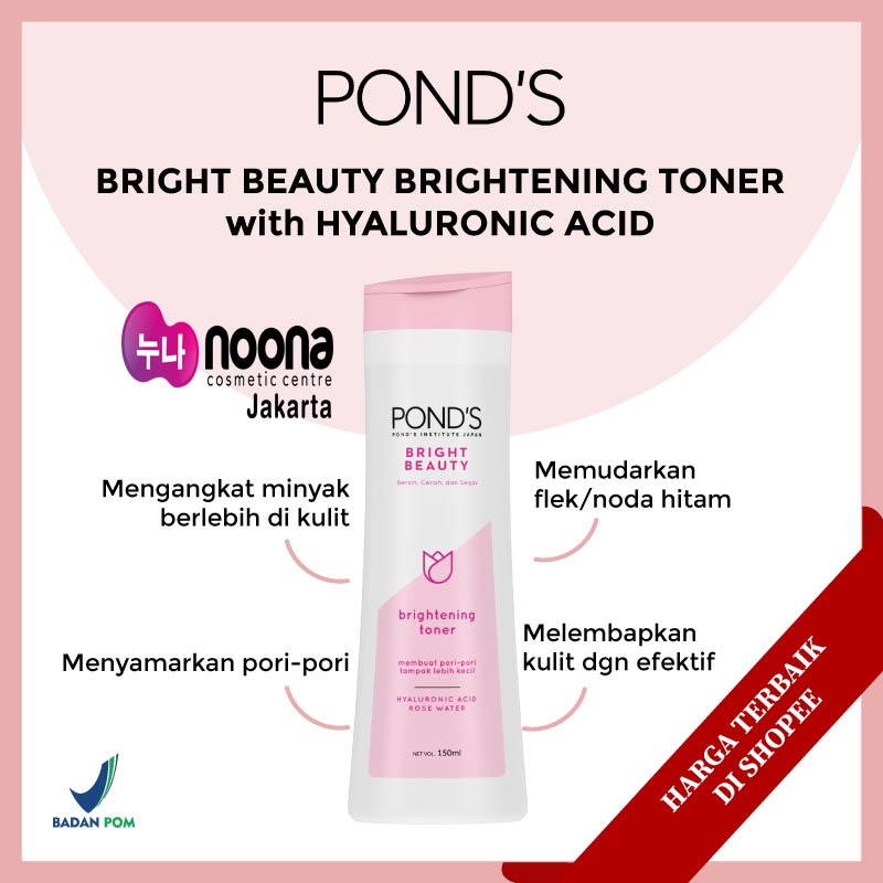 POND'S BRIGHT BEAUTY LIGHTENING TONER 150ML